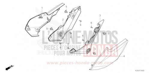 SIDE COVER MSX125AR de 2024